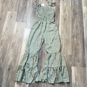 Women’s floral bell bottom jumpsuit